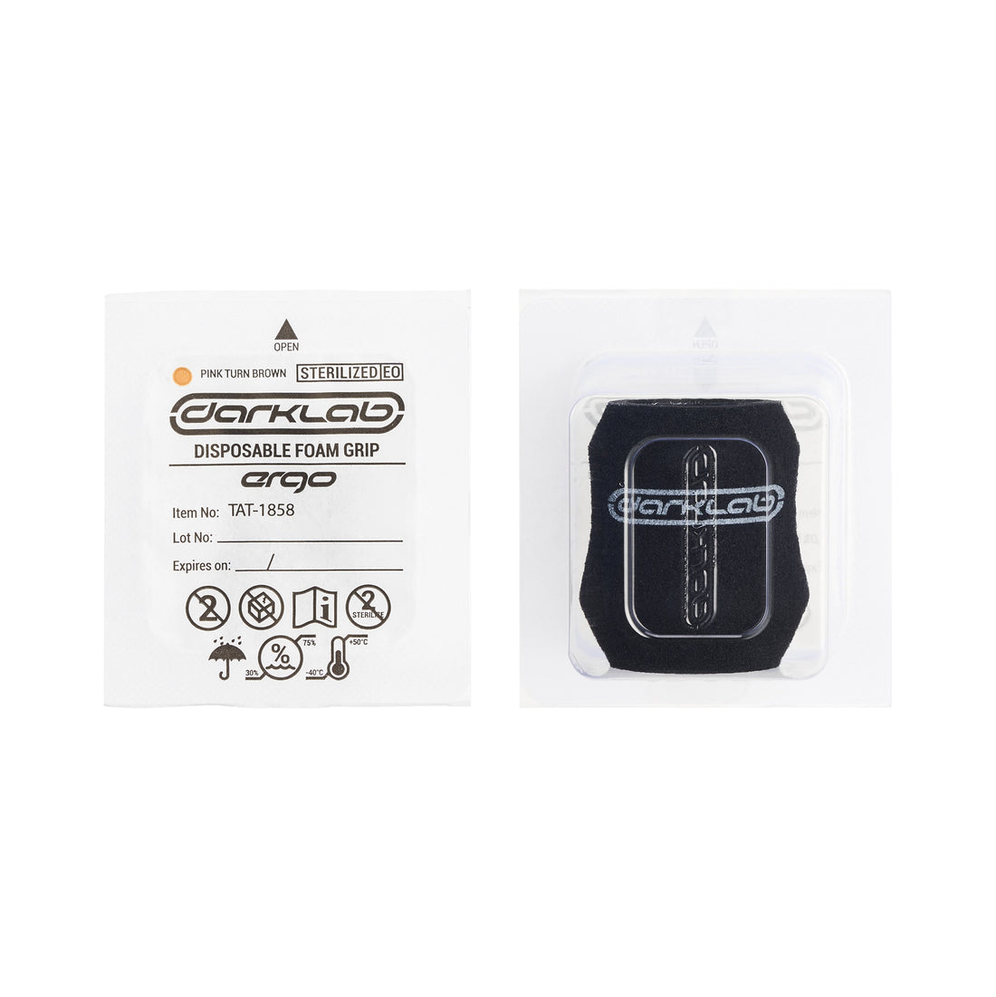 Darklab Ergo Disposable Foam Tattoo Grip Covers — Box of 25