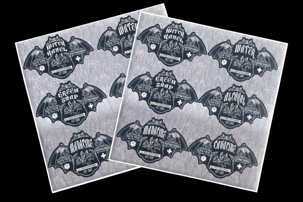 Artist Series Die-Cut Workstation Bottle Label Sheets