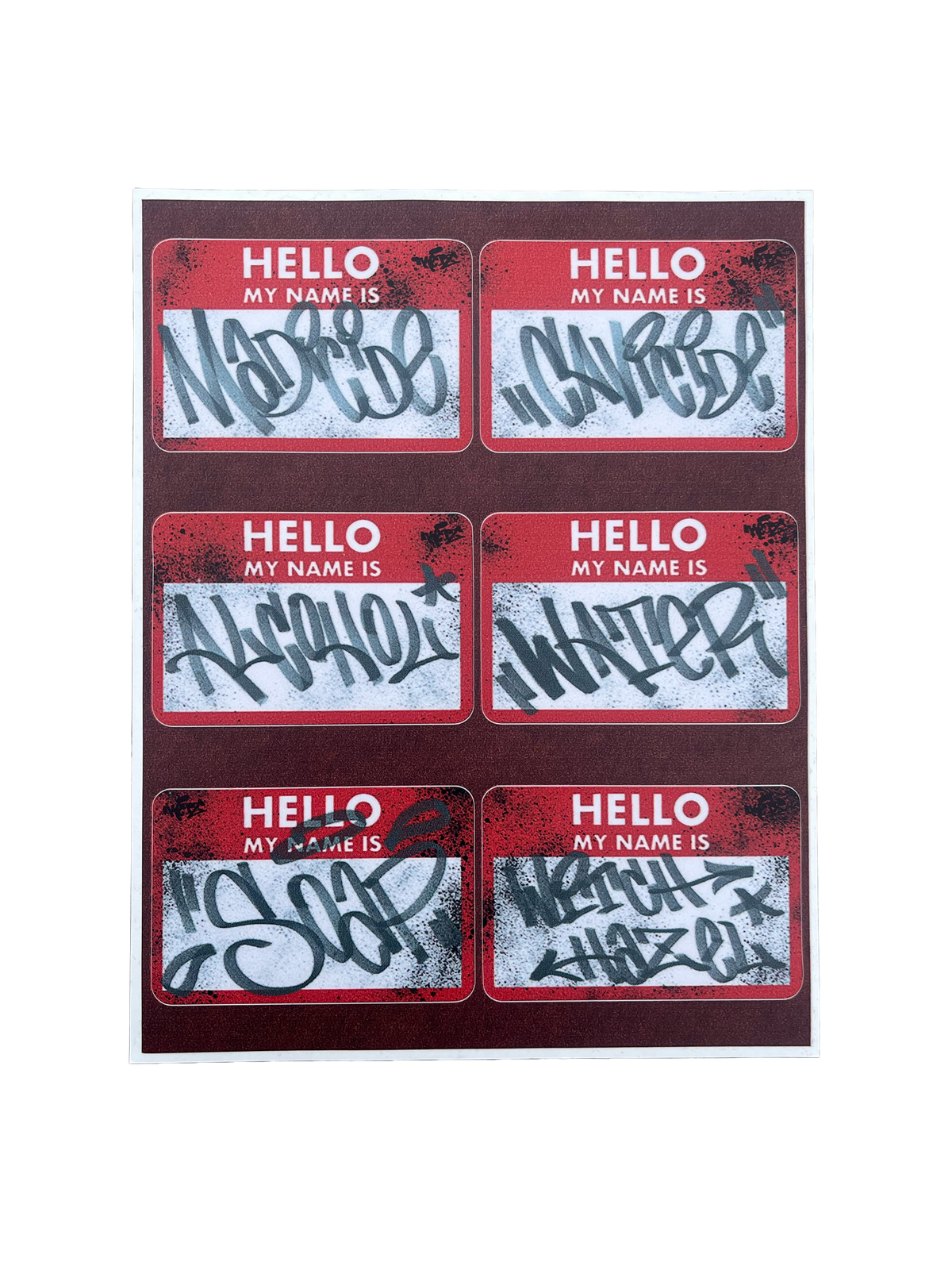 Artist Series Die-Cut Workstation Bottle Label Sheets