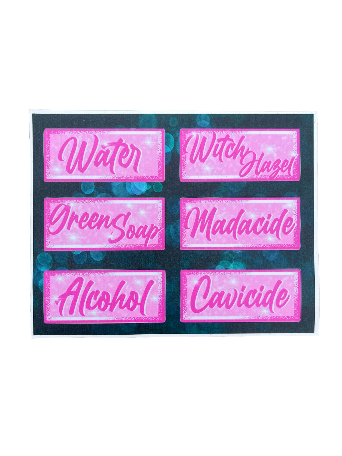 Artist Series Die-Cut Workstation Bottle Label Sheets