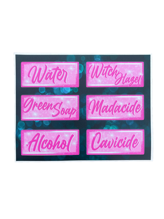 Artist Series Die-Cut Workstation Bottle Label Sheets