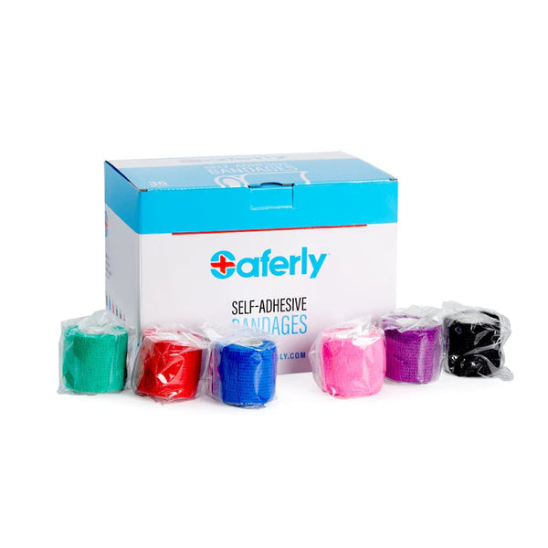 2” Medical Cohesive Wrap - Assorted Colors - Case of 36